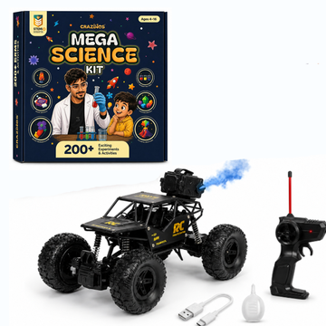 CRAZINOS Mega Science Kit & Off Road RC Monster Truck Combo for
