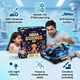 CRAZINOS Mega Science Kit & RC Drift Stunt Car Combo for Kids | 200+ STEM Science Experiments Kit with 1:14 Scale 4WD Gesture Control Racing Car, LED Lights, Smoke Effect & 360° Stunts | Educational Toy Set for Boys & Girls Age 4-16 Years