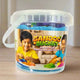 Sandoo Bucket | 1Kg Kinetic Sand for Kids with 15 Moulds & Tools | Magic Sensory Sand Toy Set for Boys & Girls Age 3+ | DIY Educational Activity Kit & Birthday Gift Idea