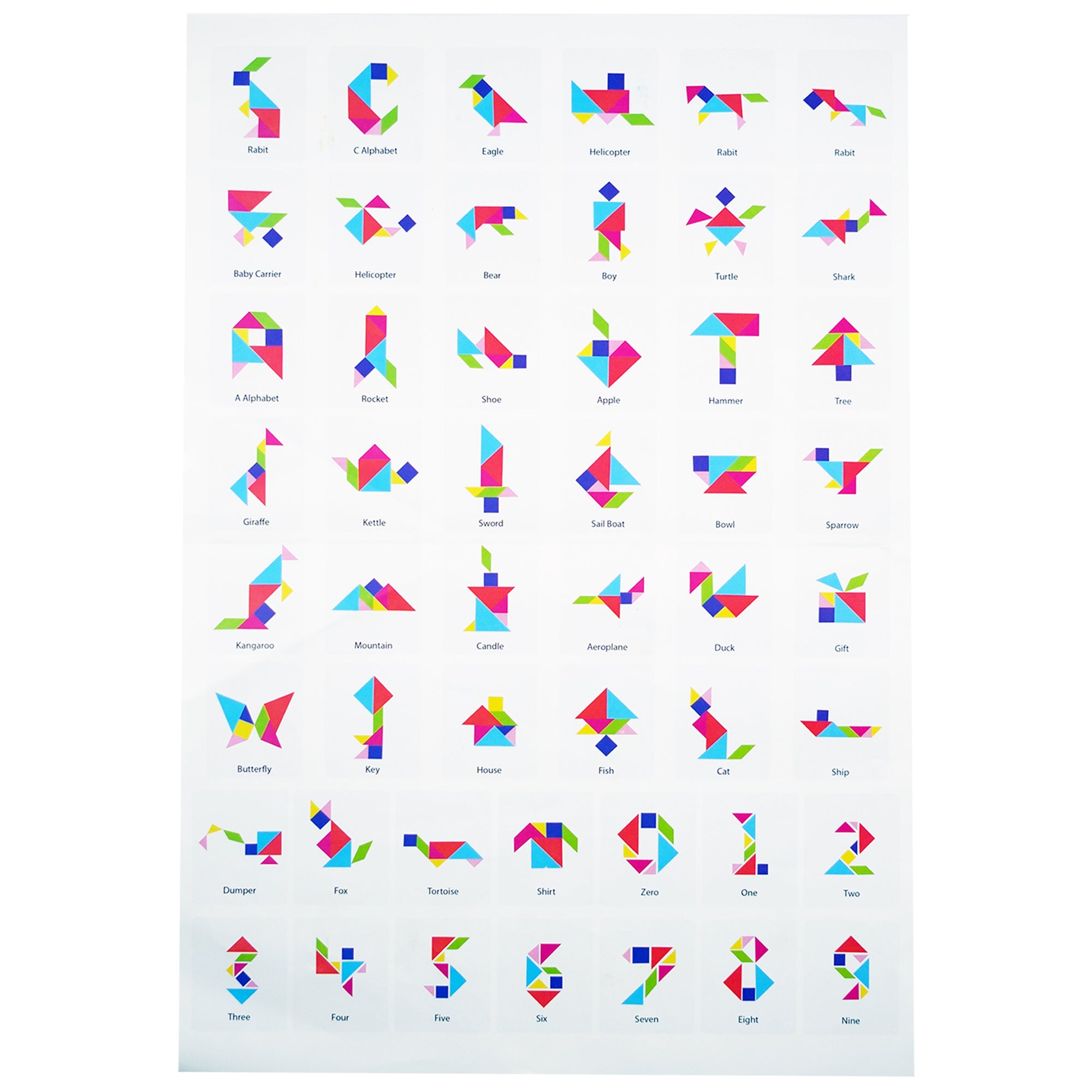 Tangram Puzzle Game for Kids – STEM Certified | 48 Tangram