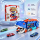 CRAZINOS Ultimate Kids Fun Combo | 100+ Activities Learning Games Kit & Dinosaur Transport Truck with Foldable Race Track | STEM Educational Birthday Gift for Boys & Girls