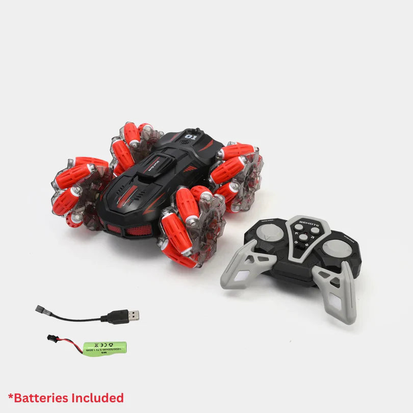 Crazinos Action & Brain Combo | 4x4 RC Drift Car with 360° Spin + Wooden Cube Face Puzzle | Smart Toys for Learning & Fun