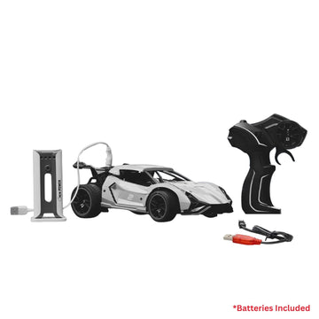 Rapid Remote Control Racing Car with EV Station | Lights, Spray and Powerful Motor for Kids 4+ | Best gift for the children