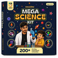 Mega Science Kit | School Projects |For 3 to 4 Learners | Ages 4 to 16| 200+ experiments and funfacts | from Crazy XYZ