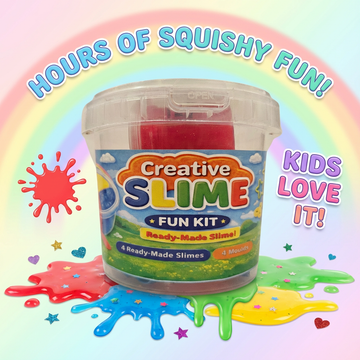 Crazinos Kids Ready Made Slime | Bucket Set with Moulds Art Slime