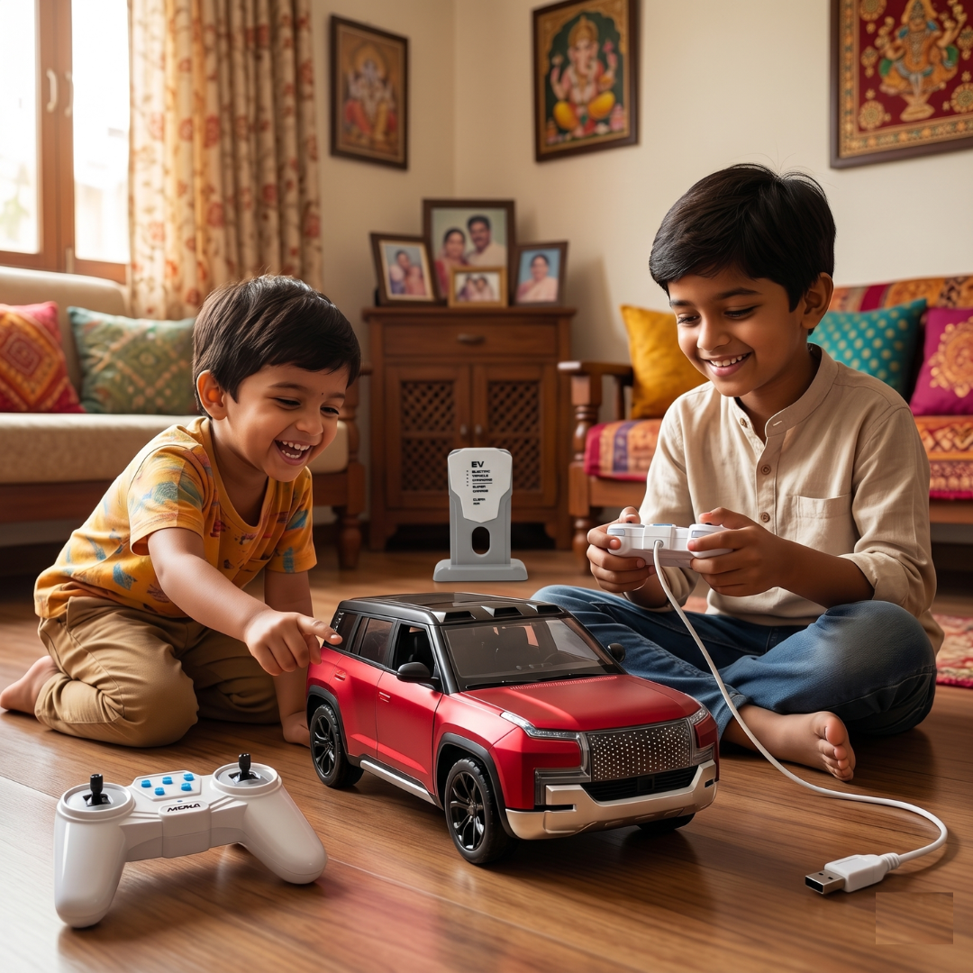 CRAZINOS RC Drift Car | With Auto Park, Lights & Sound Features, Remote Door Opening | Kids RC Car Age 4-16