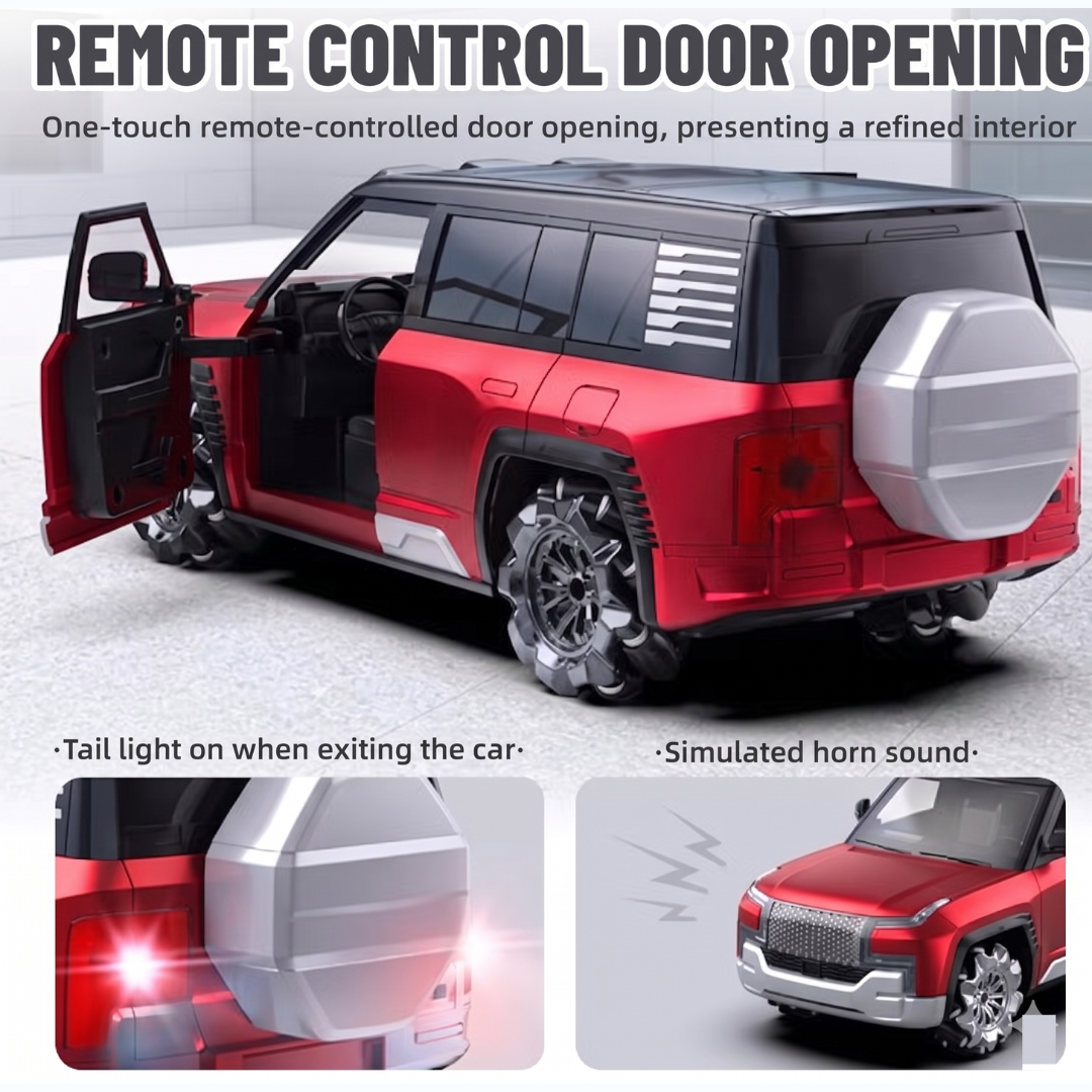 CRAZINOS RC Drift Car | With Auto Park, Lights & Sound Features, Remote Door Opening | Kids RC Car Age 4-16